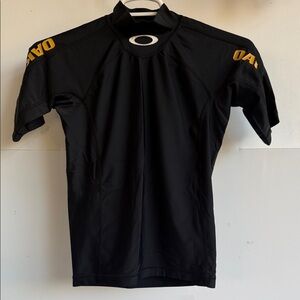 OAKLEY CYCLING BIKING SHIRT SIZE M BLACK YELLOW RACING